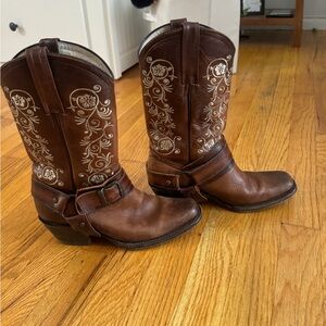 MAKE OFFER genuine leather western mexican cowboy boots